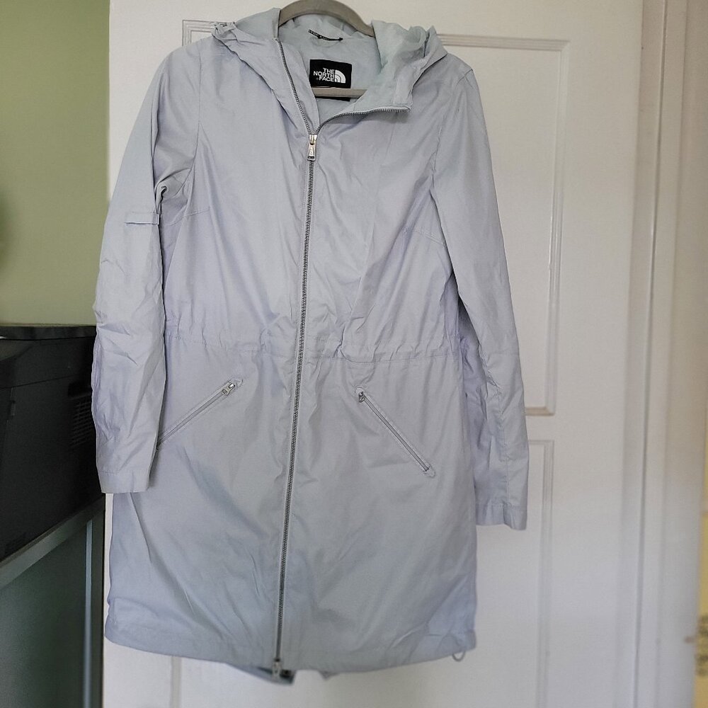 NORTH FACE Knee Length Hooded Windbreaker